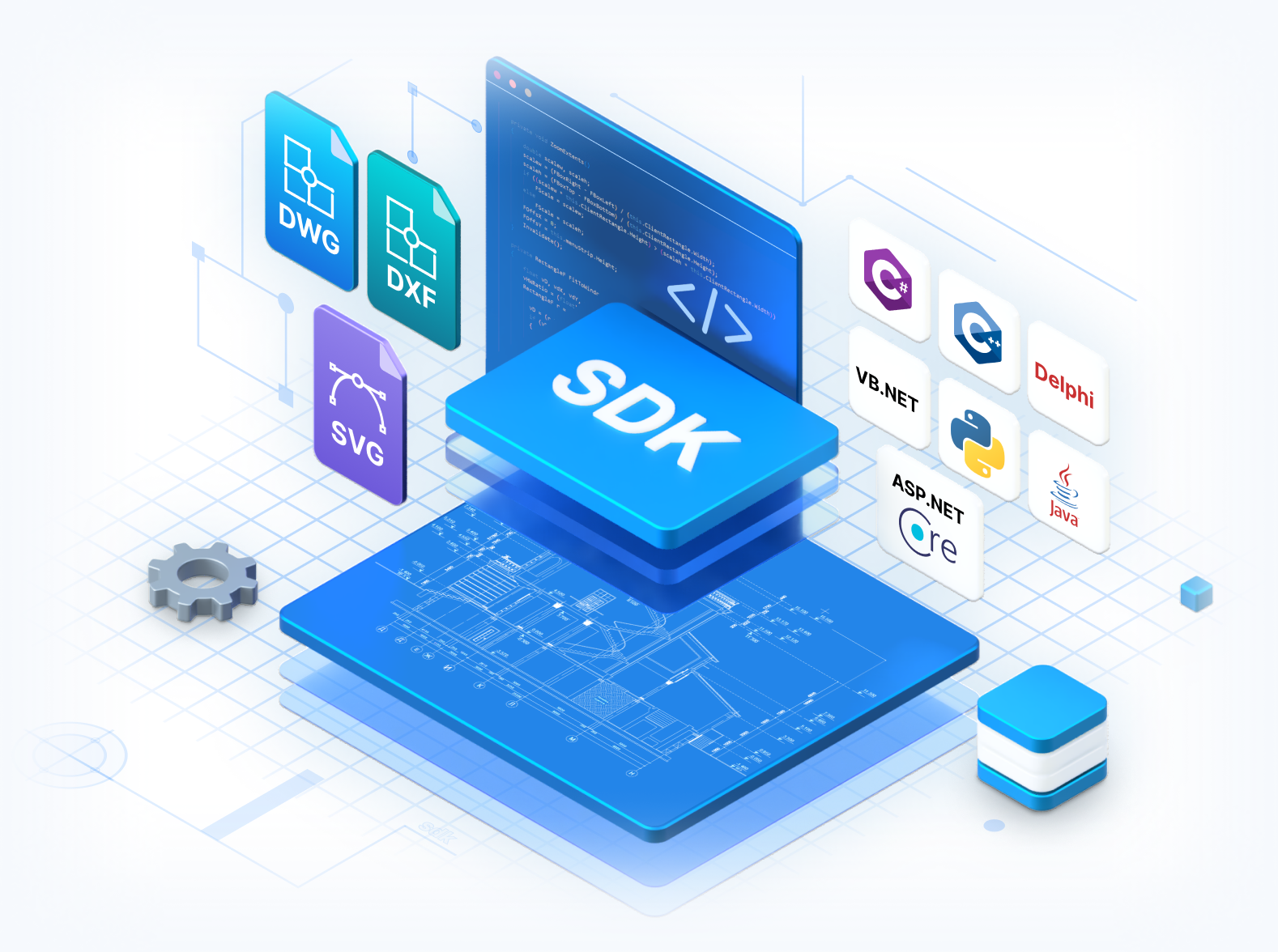 CAD SDK for viewing and exporting DWG, DXF, and other CAD files